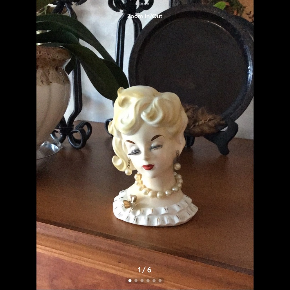 Napcoware Lady Vase Vintage Rare 1950’s